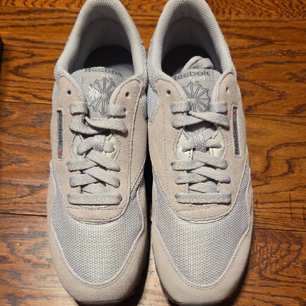 Reebok Classic Beige and Gray Shoes
